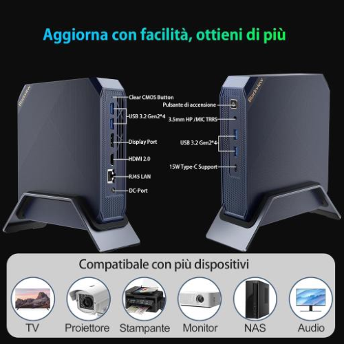 Pc desktop Blackview MiniPC MP200 I5-12450H 16+512