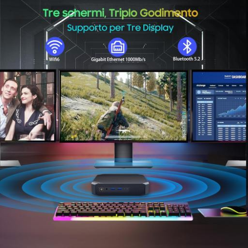 Pc desktop Blackview MiniPC MP200 I5-12450H 16+512